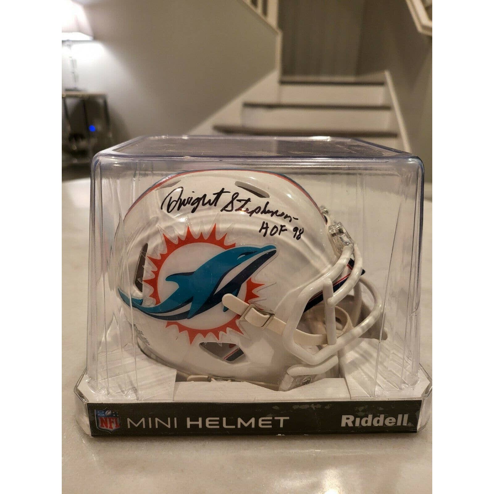Dwight Stephenson Autographed/Signed Mini Helmet TRISTAR COA Miami Dolphins A - TreasuresEvolved