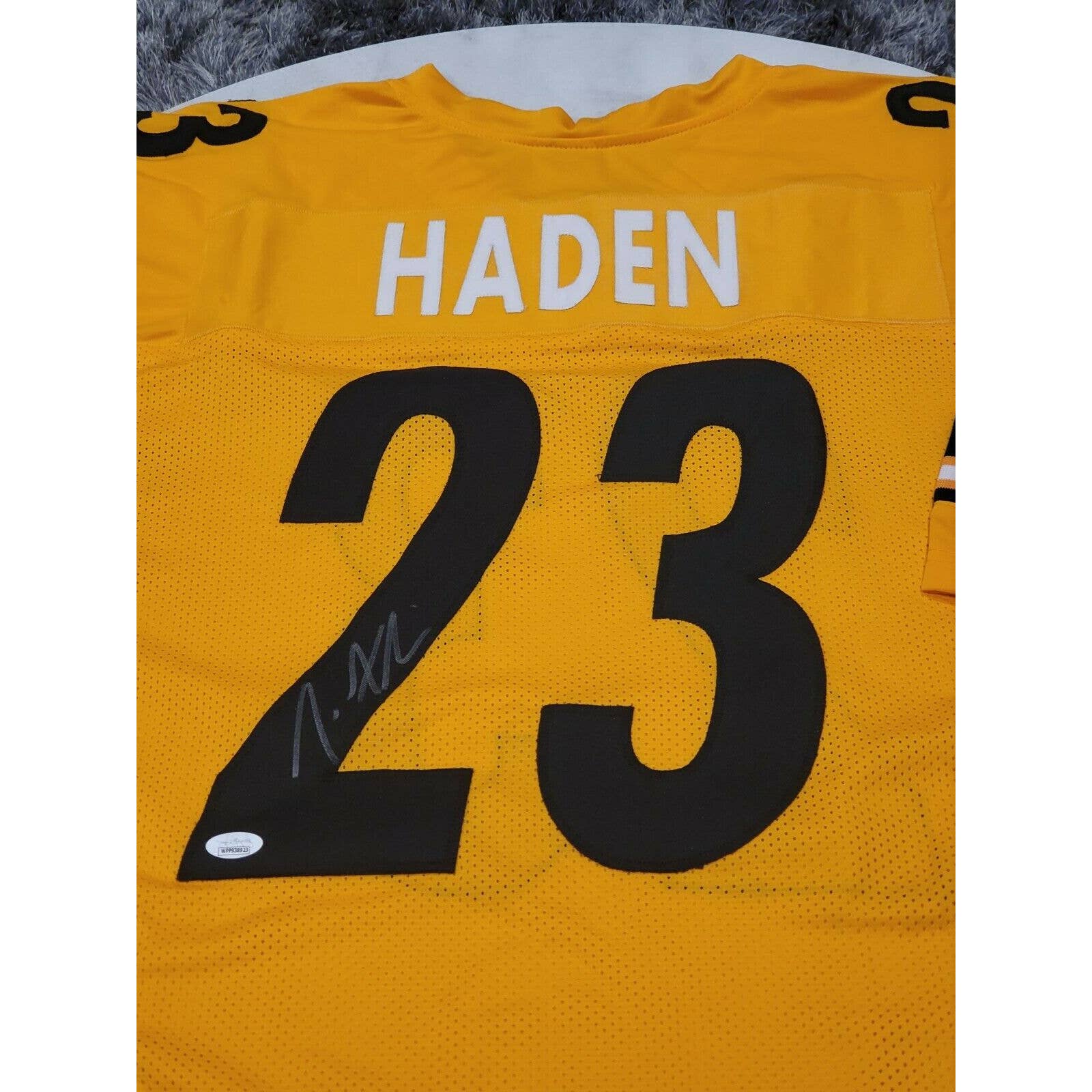 Joe Haden Autographed/Signed Jersey JSA Sticker Pittsburgh Steelers - TreasuresEvolved