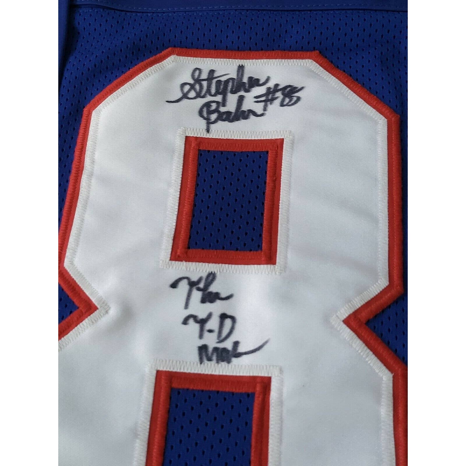 Stephen Baker Autographed/Signed Jersey New York Giants Star TD Maker - TreasuresEvolved