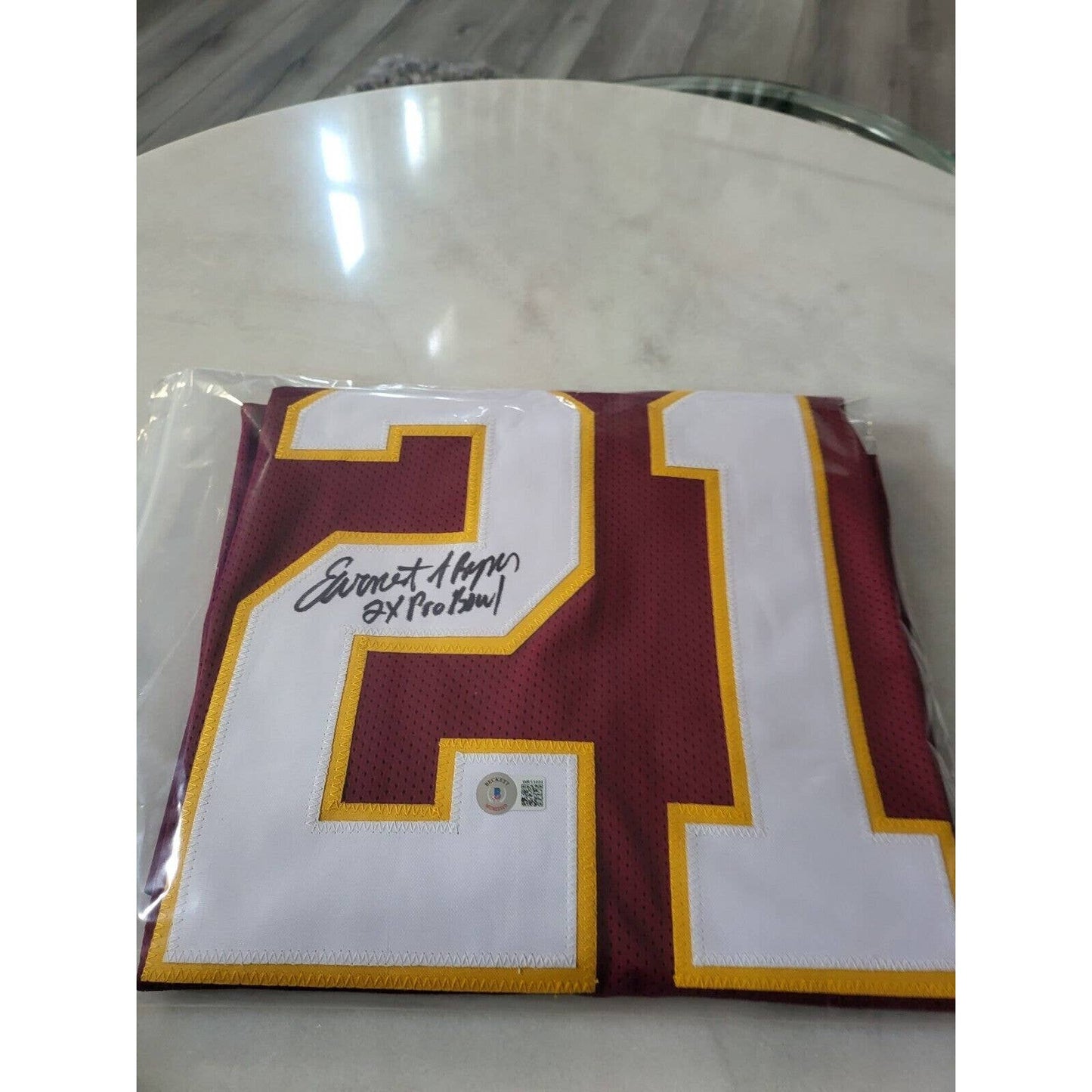 Earnest Byner Autographed/Signed Jersey Beckett COA Washington Football Team - TreasuresEvolved