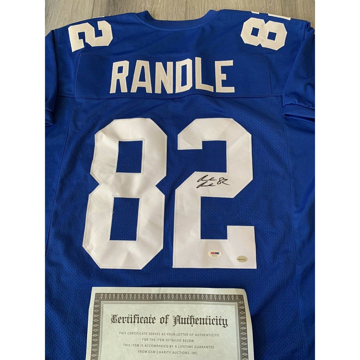 Rueben Randle Autographed/Signed Jersey COA New York Giants - TreasuresEvolved