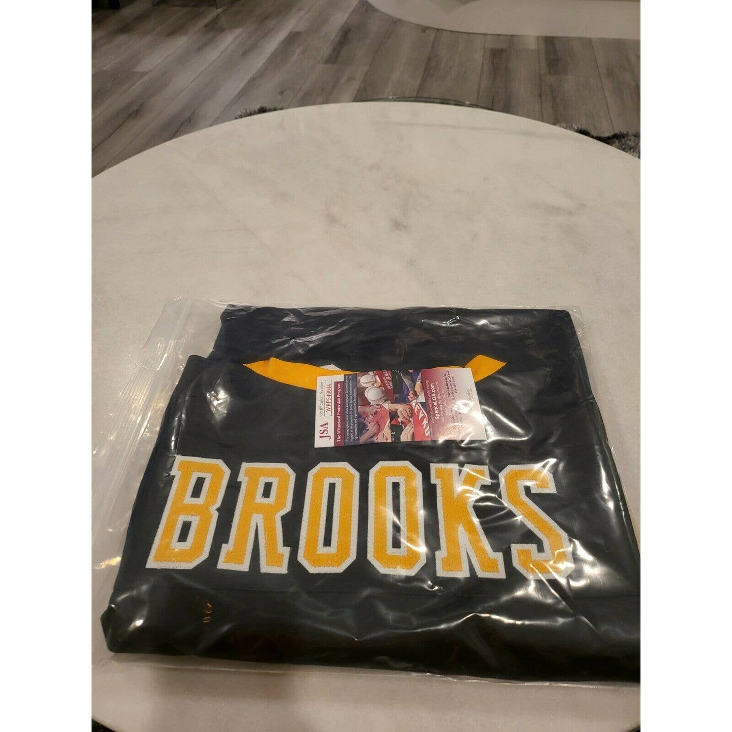 Ross Brooks Autographed/Signed Jersey JSA COA Boston Bruins - TreasuresEvolved