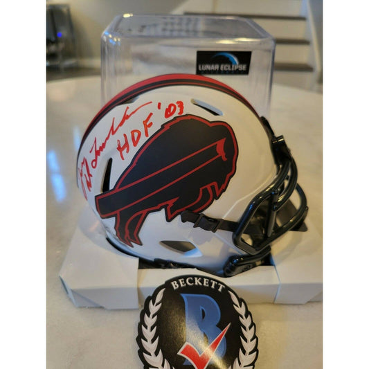 Joe Delamielleure Autographed/Signed Mini Helmet Buffalo Bills Lunar Eclipse B - TreasuresEvolved