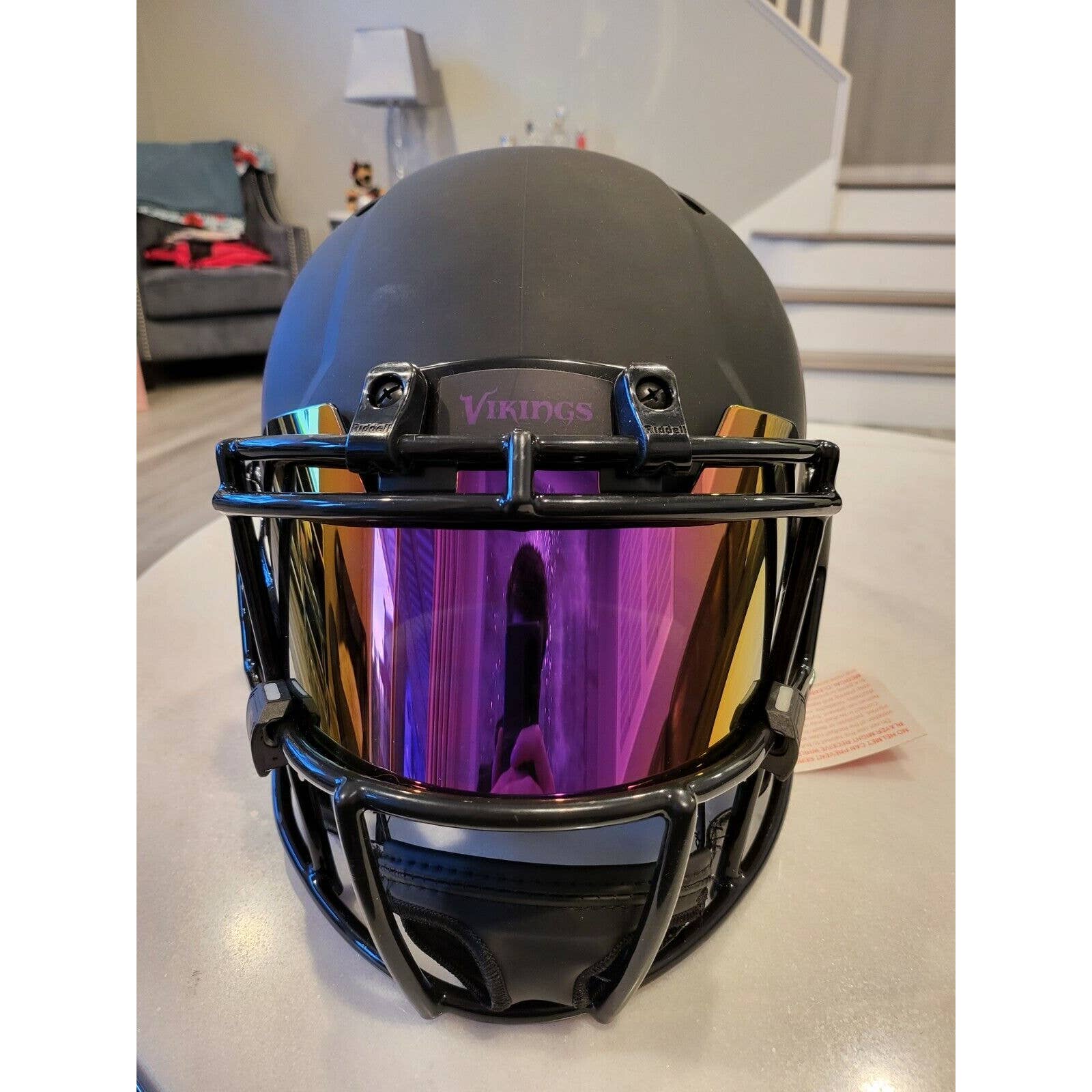 Adrian Peterson Autographed/Signed Authentic Full Size Helmet Eclipse Visor - TreasuresEvolved