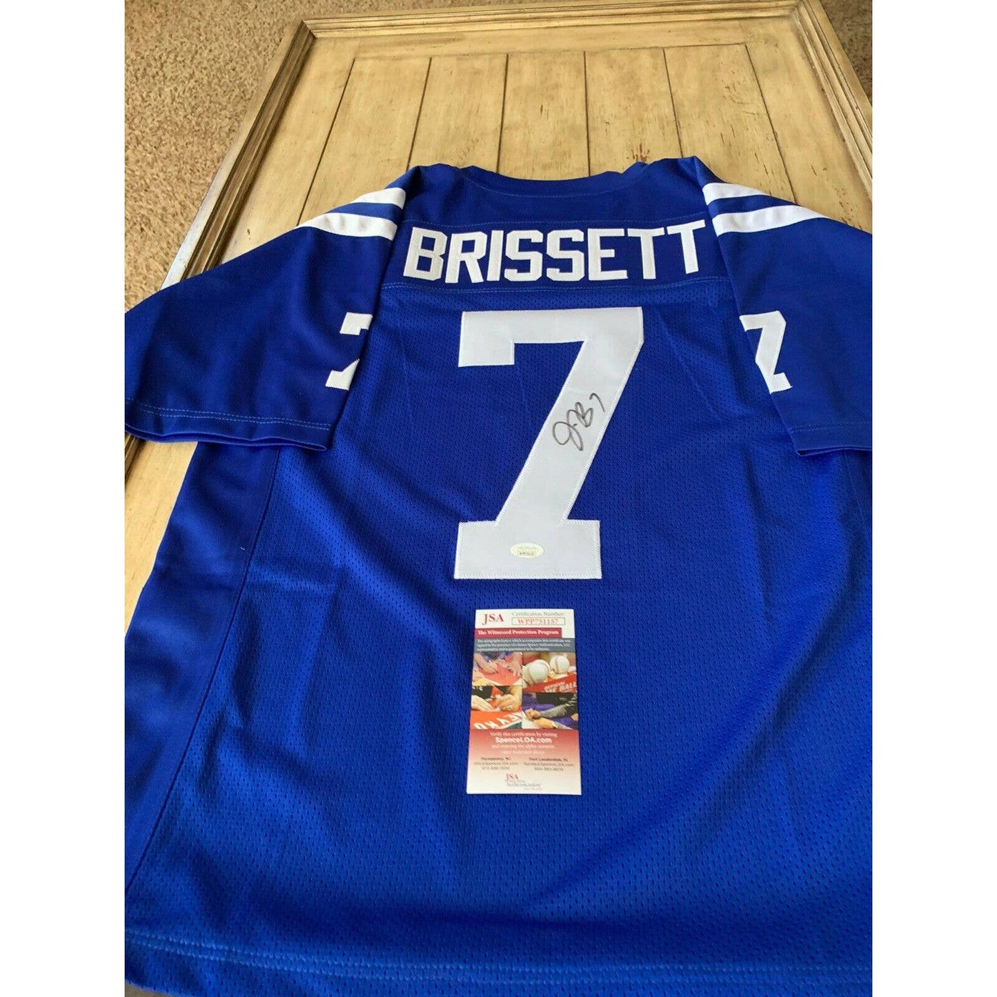 Jacoby Brissett Autographed/Signed Jersey JSA COA Indianapolis Colts - TreasuresEvolved