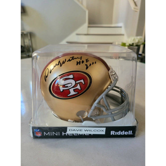 Dave Wilcox Autographed/Signed Mini Helmet San Francisco 49ers C - TreasuresEvolved