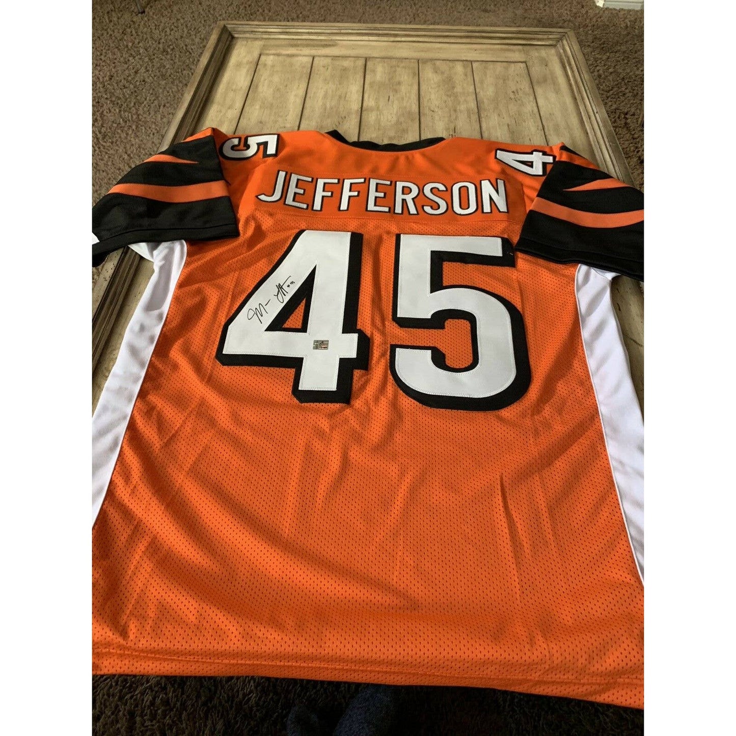 Malik Jefferson Autographed/Signed Jersey Holo Cincinnati Bengals - TreasuresEvolved