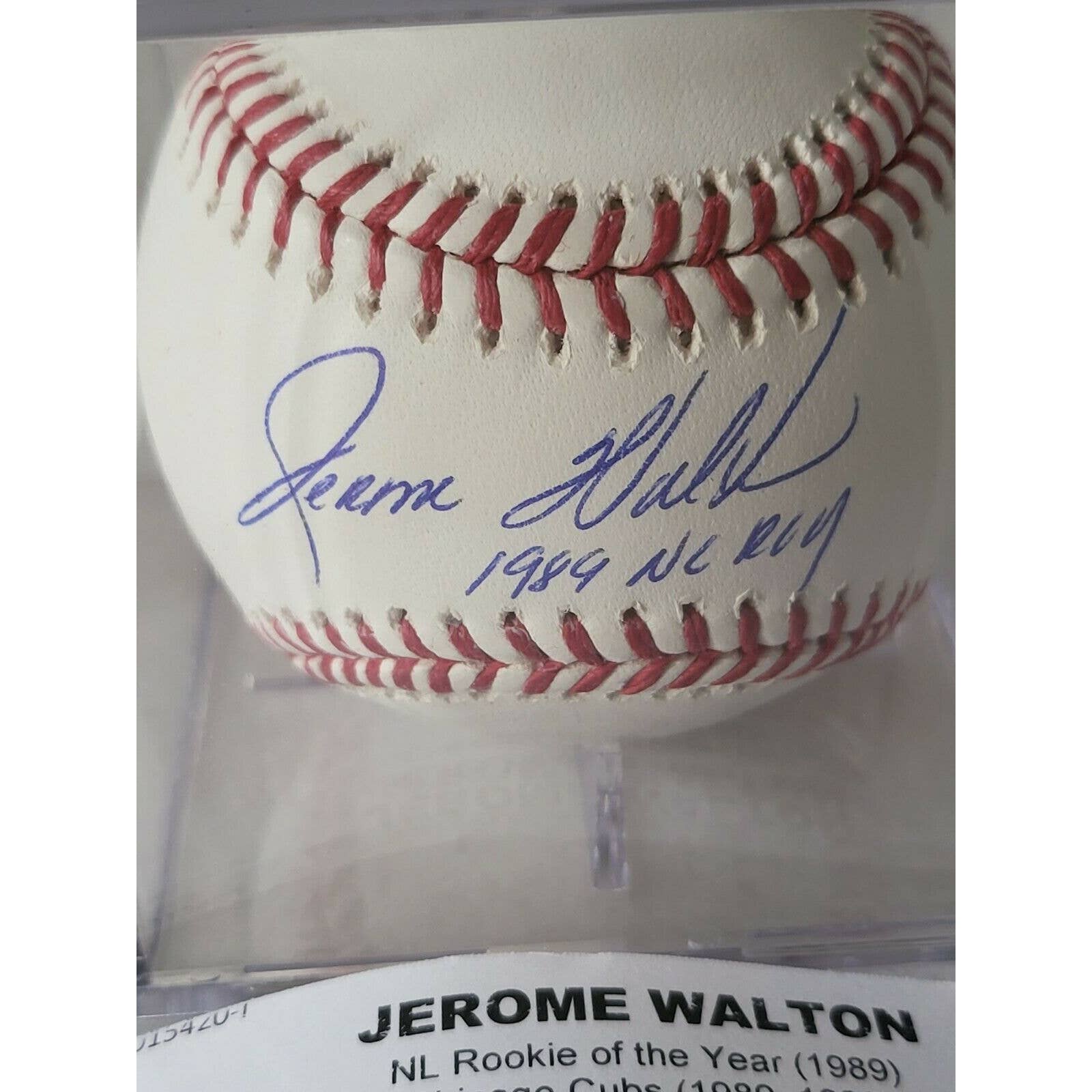 Jerome Walton Autographed/Signed Baseball TRISTAR 1989 NL ROY - TreasuresEvolved