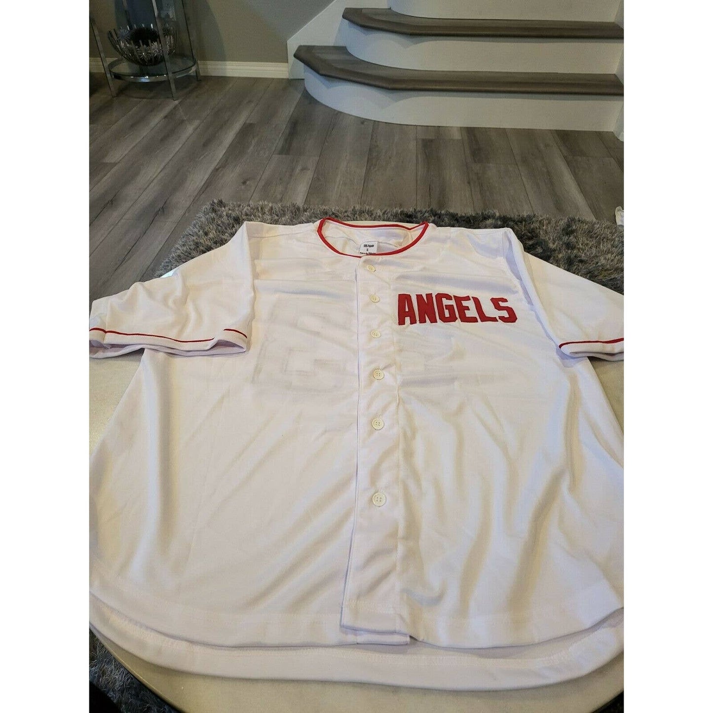 Trevor Cahill Autographed/Signed Jersey Sticker Los Angeles Angels - TreasuresEvolved