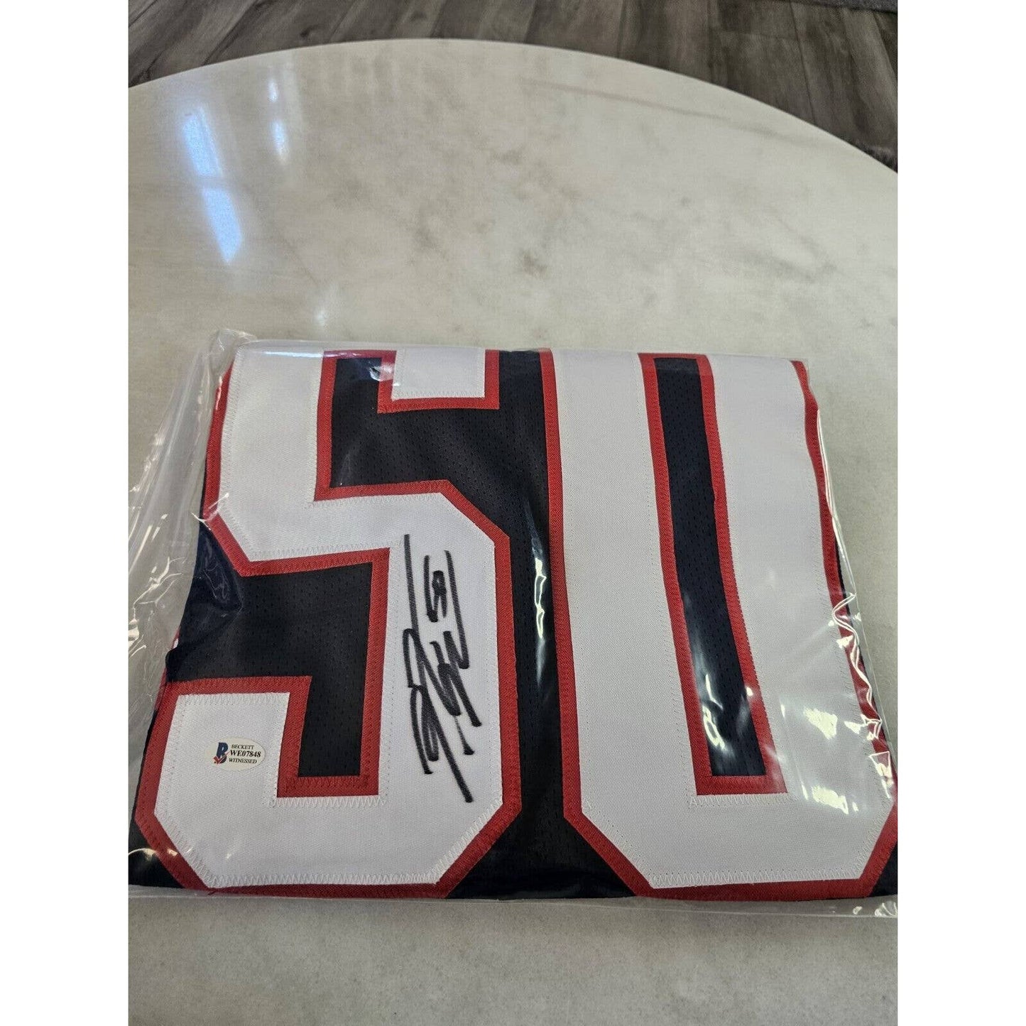 Rob Ninkovich Autographed/Signed Jersey Beckett Sticker New England Patriots - TreasuresEvolved