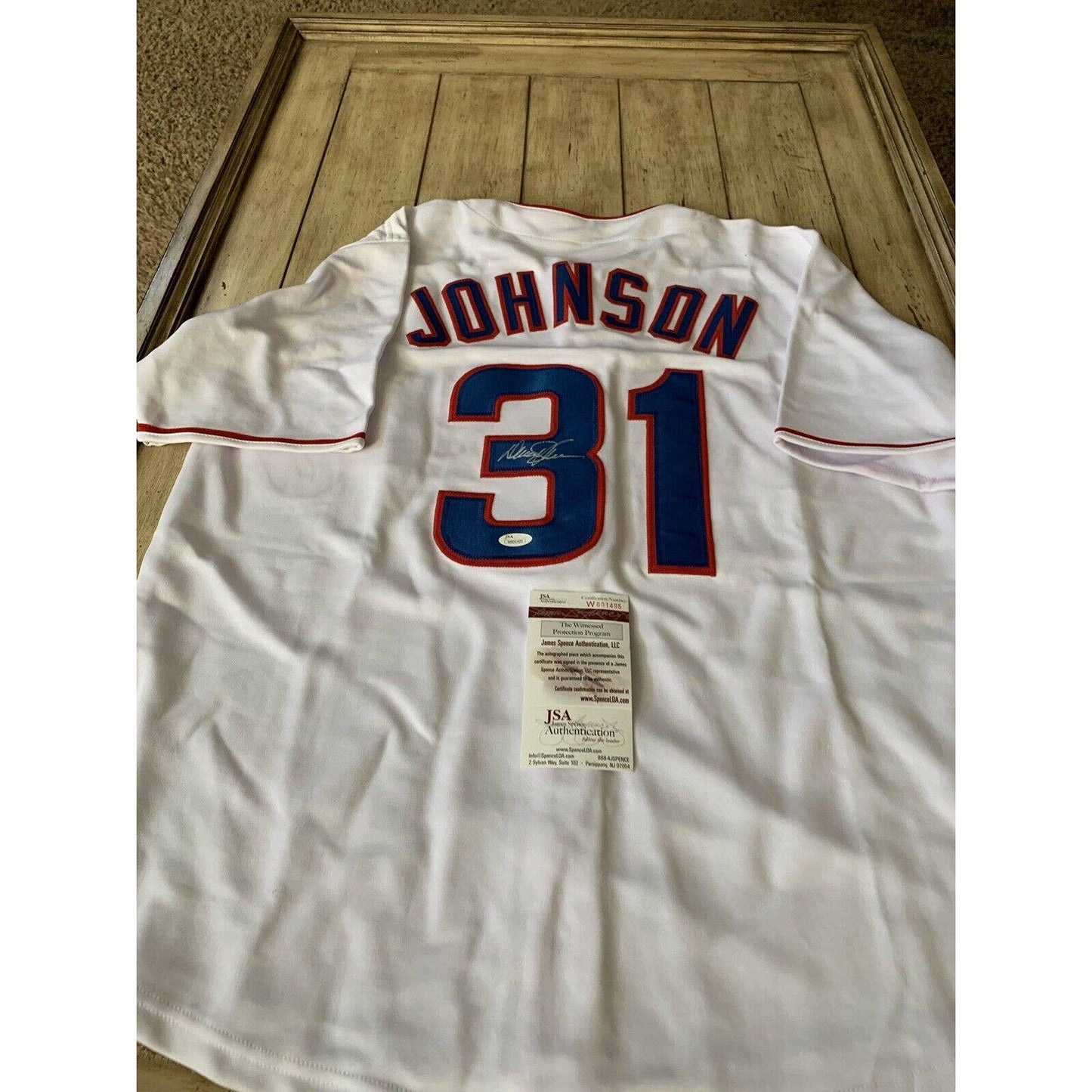 Davey Johnson Autographed/Signed Jersey JSA COA Chicago Cubs - TreasuresEvolved