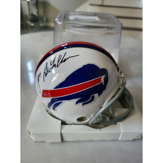 Joe Delamielleure Autographed Mini Helmet Beckett Sticker Signed Buffalo Bills - TreasuresEvolved