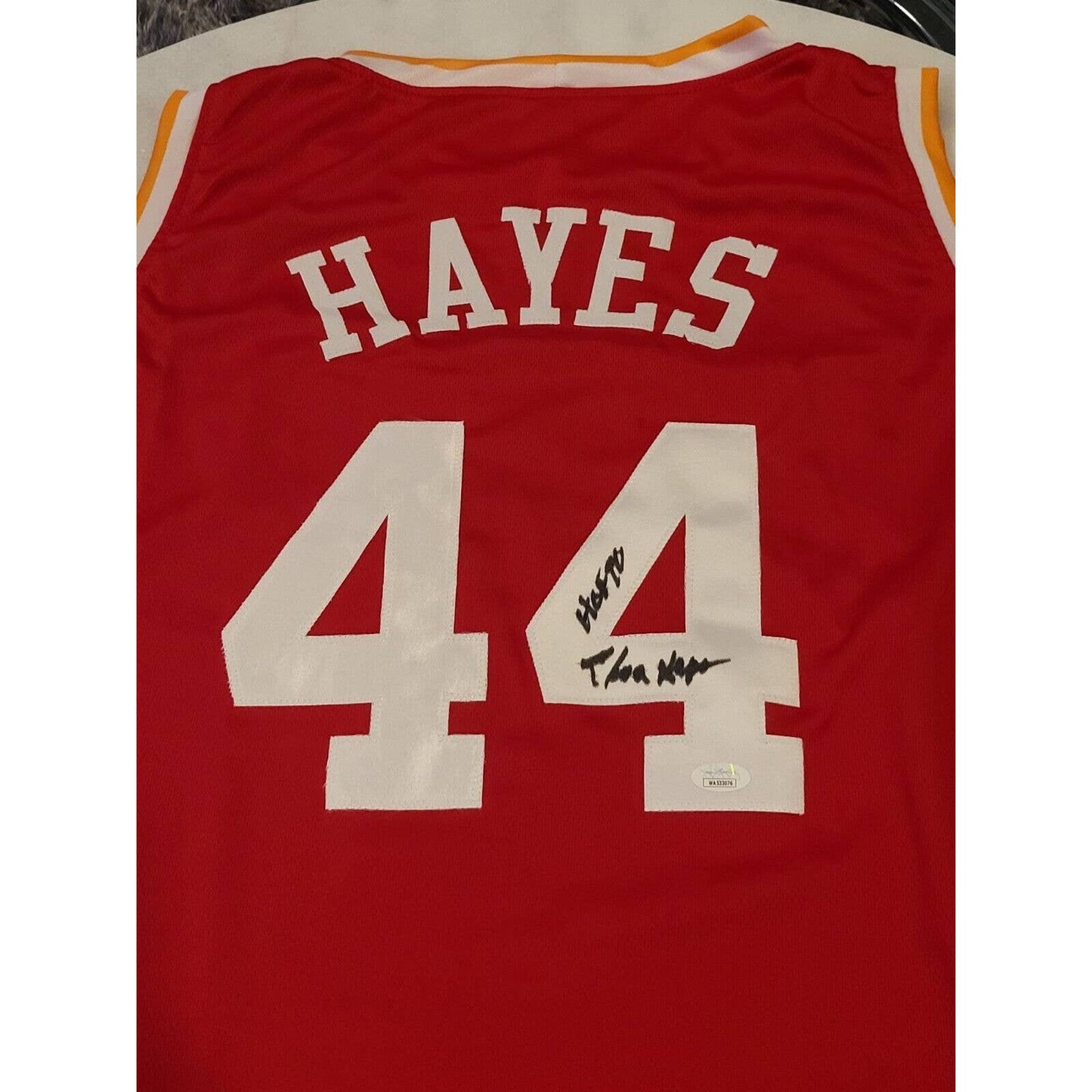 Elvin Hayes Autographed/Signed Jersey JSA Sticker Houston Rockets - TreasuresEvolved
