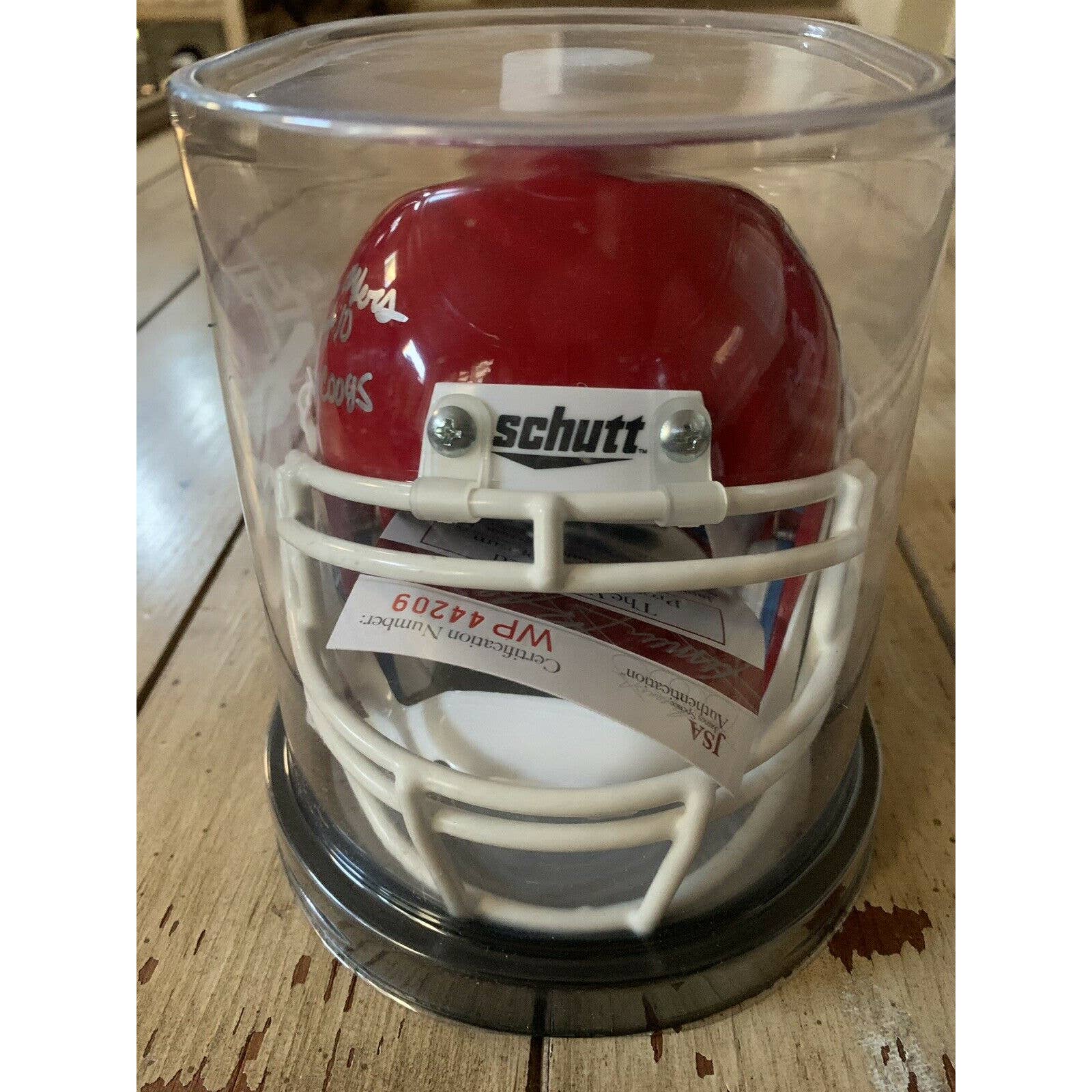 Demarcus Ayers Autographed/Signed Mini Helmet JSA COA Houston Cougars B - TreasuresEvolved