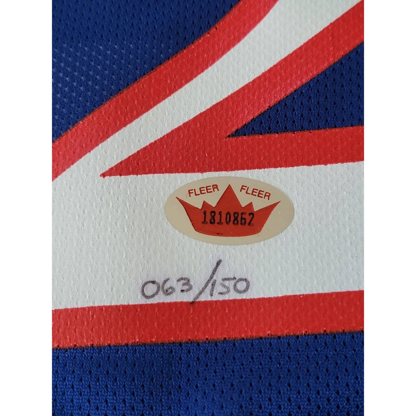 Speedy Claxton Autographed/Signed Jersey Fleer COA Philadelphia 76ers /150 - TreasuresEvolved