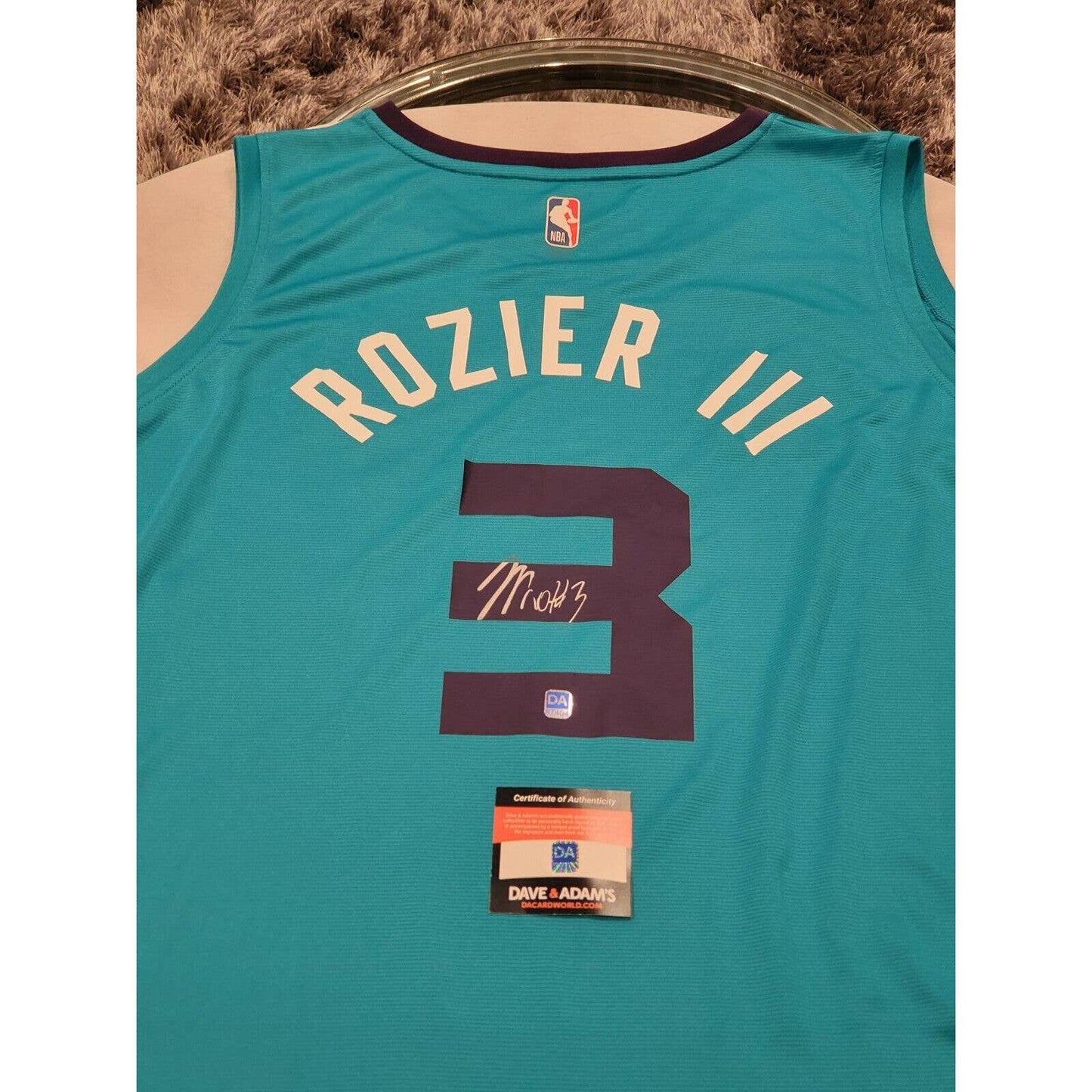 Terry Rozier Autographed/Signed Jersey COA Charlotte Hornets - TreasuresEvolved