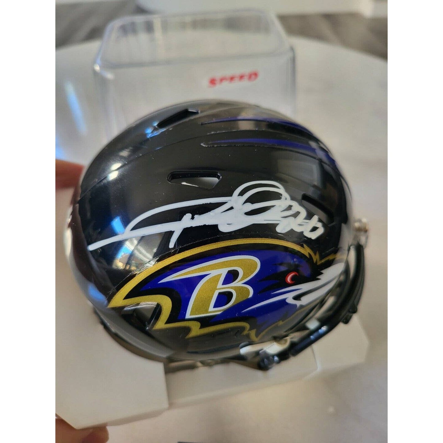 Rod Woodson Autographed/Signed Mini Helmet Beckett COA Baltimore Ravens A - TreasuresEvolved