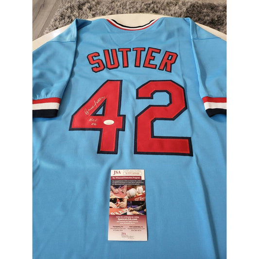 Bruce Sutter Autographed/Signed Jersey JSA COA St. Louis Cardinals - TreasuresEvolved