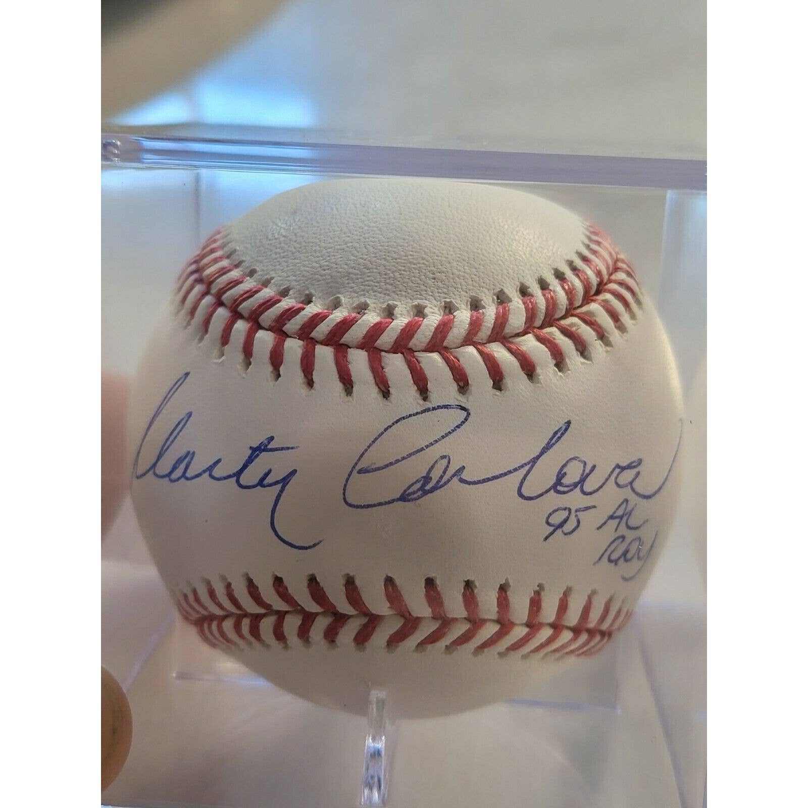 Marty Cordova Autographed/Signed Baseball TRISTAR 95 AL ROY - TreasuresEvolved