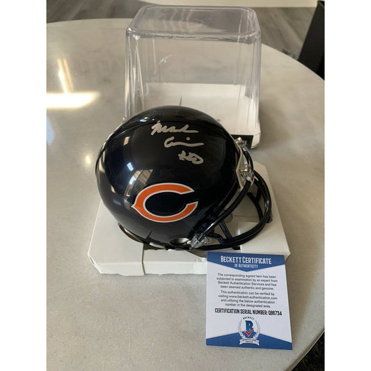 Mark Carrier Autographed/Signed Mini Helmet Beckett Chicago Bears B - TreasuresEvolved