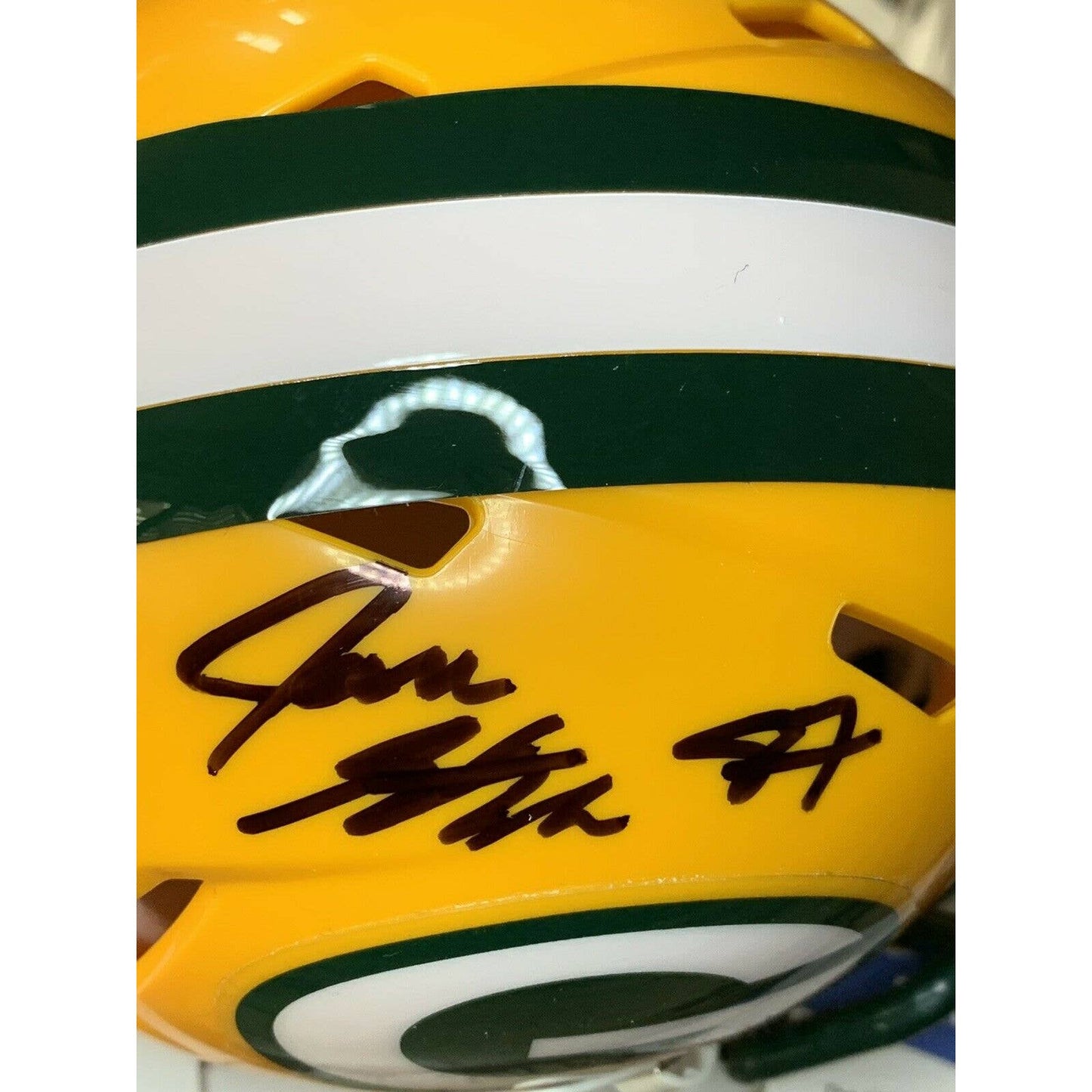 Jace Sternberger Autographed/Signed Mini Helmet Beckett COA Green Bay Packers C - TreasuresEvolved