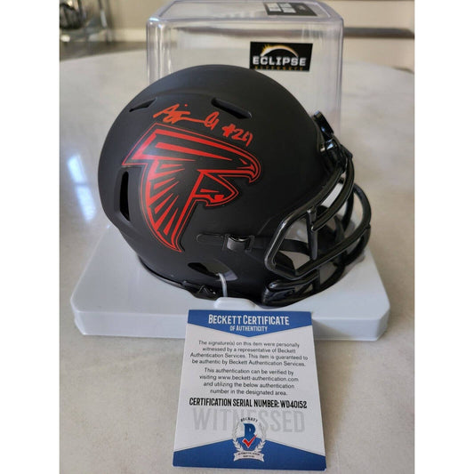 AJ Terrell Autographed/Signed Mini Helmet Atlanta Falcons A.J. Eclipse - TreasuresEvolved