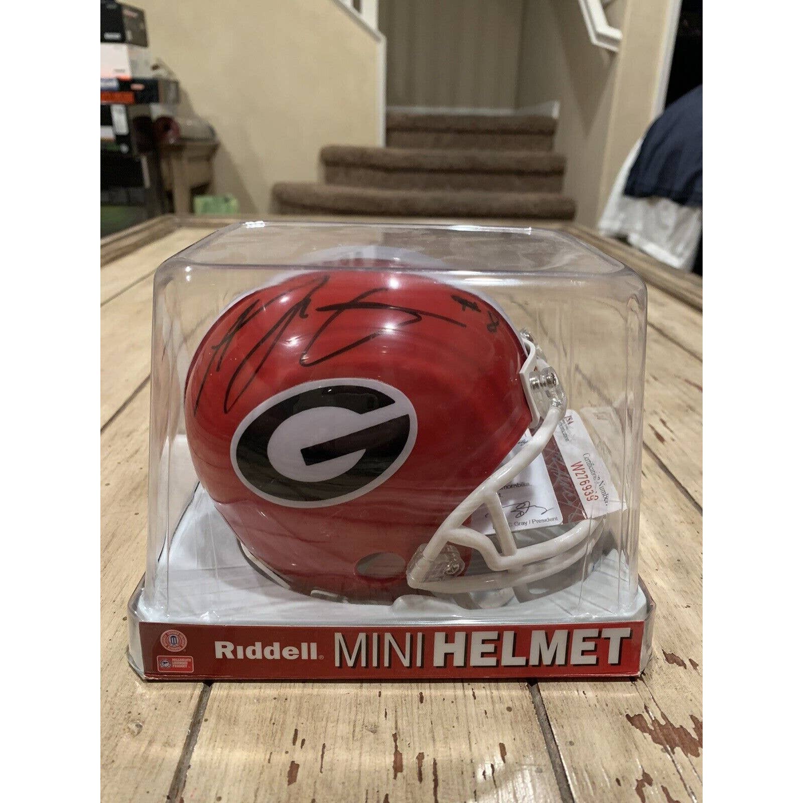 A.J. Green Autographed/Signed Mini Helmet JSA COA Georgia Bulldogs AJ A - TreasuresEvolved