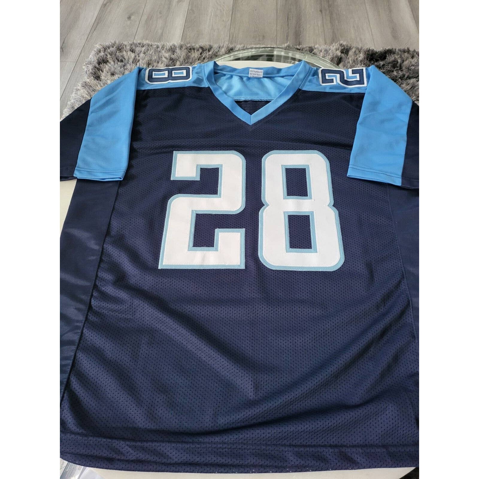 Chris Johnson Autographed/Signed Jersey COA Tennessee Titans - TreasuresEvolved