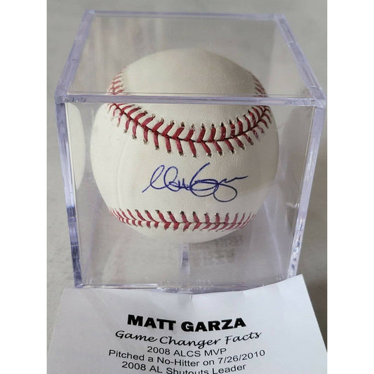 Matt Garza Autographed/Signed Baseball TRISTAR - TreasuresEvolved