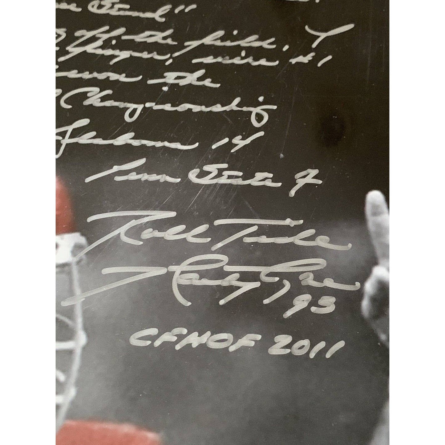 Marty Lyons Autographed/Signed 16x20 Photo Alabama Crimson Tide Inscription - TreasuresEvolved