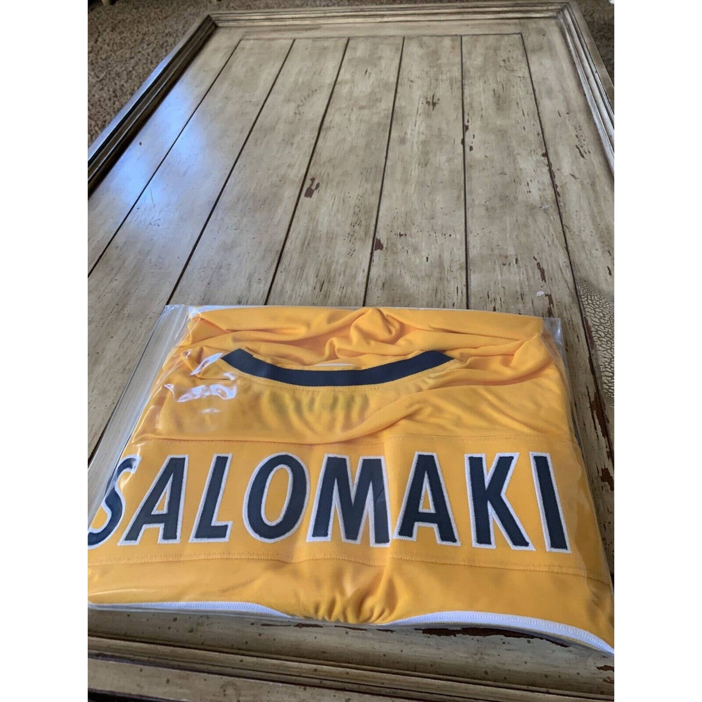 Miikka Salomaki Autographed/Signed Jersey Beckett Sticker Nashville Predators - TreasuresEvolved