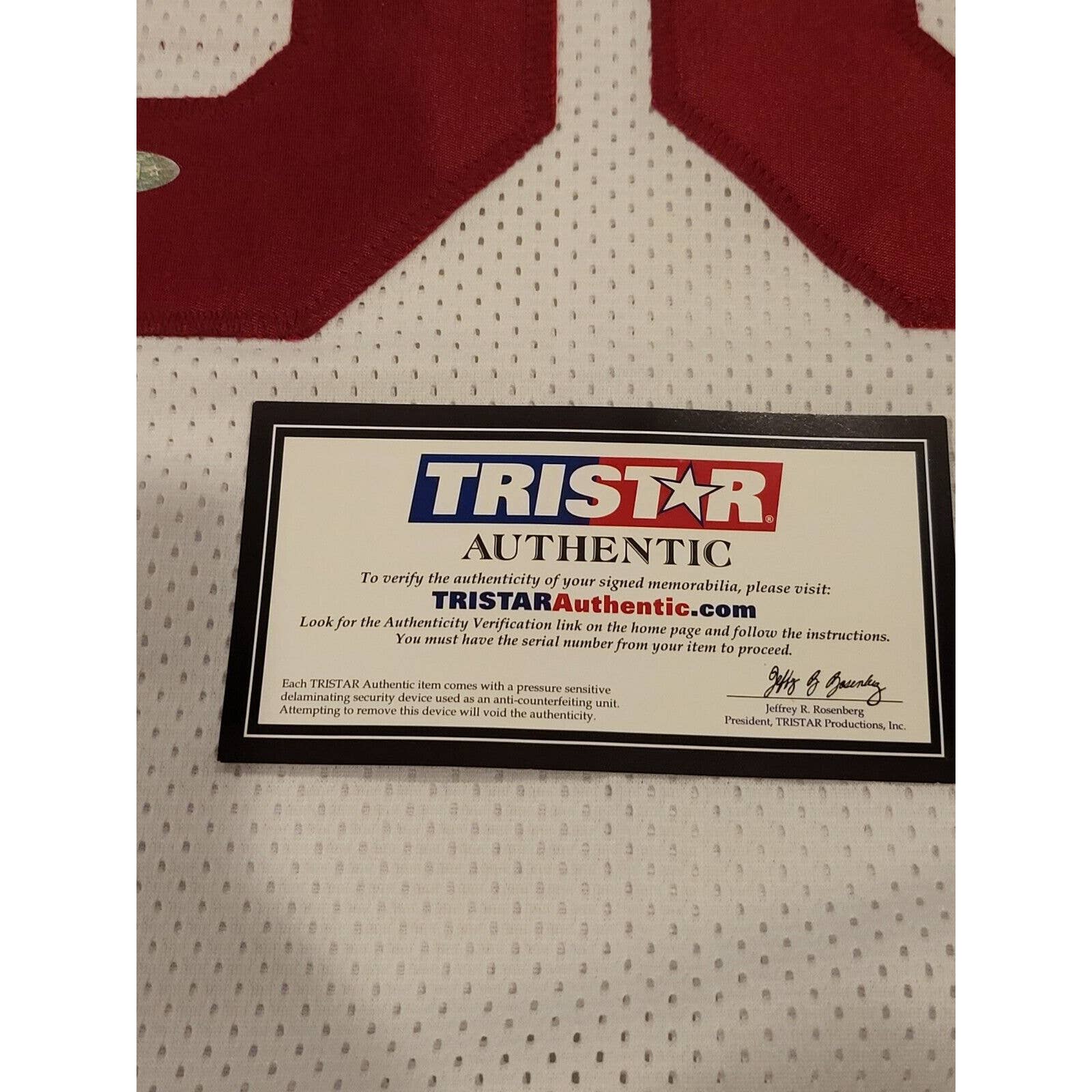 Bruce Matthews Autographed/Signed Jersey TRISTAR COA USC Trojans Houston Oilers - TreasuresEvolved