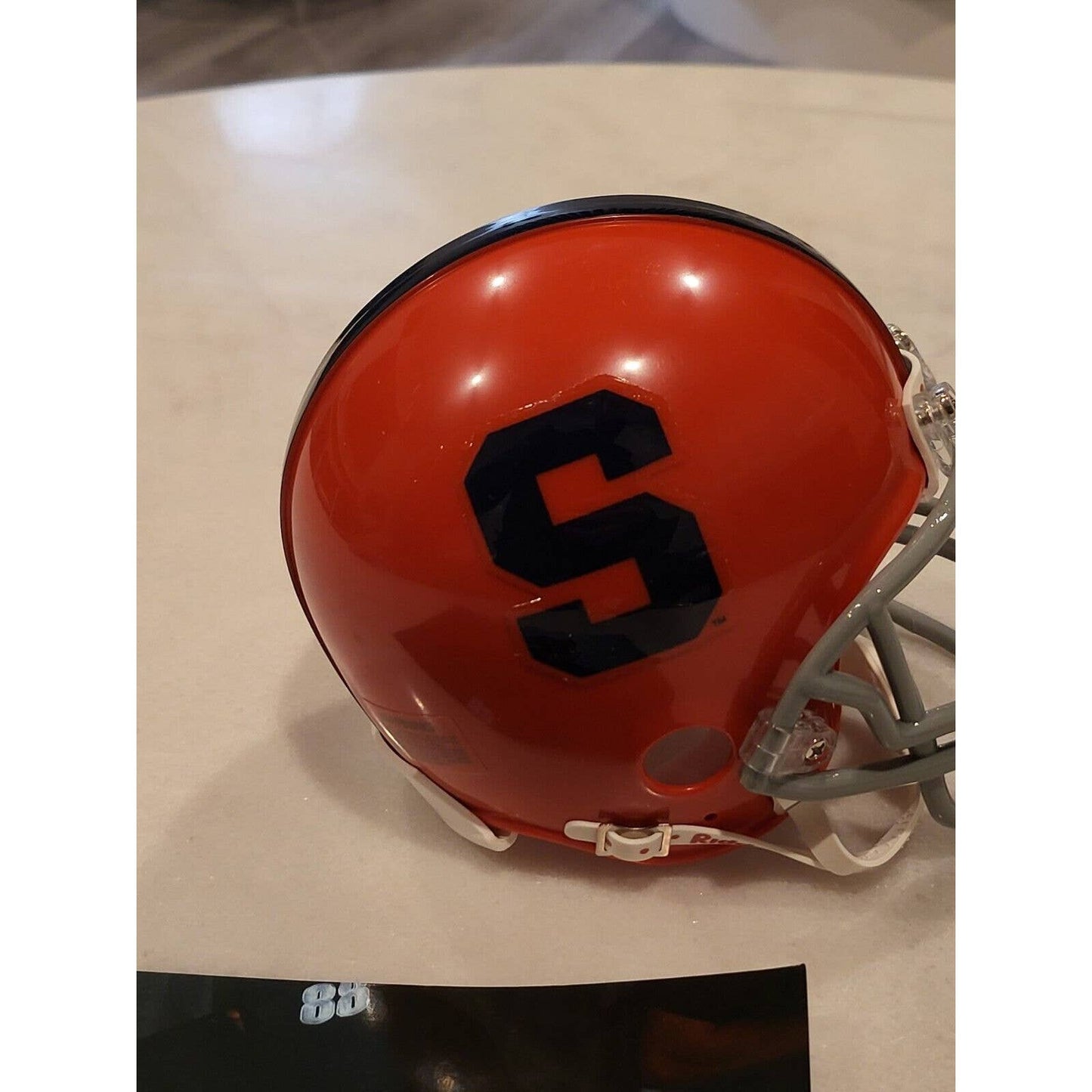 John Mackey Autographed/Signed Mini Helmet Syracuse Orange - TreasuresEvolved