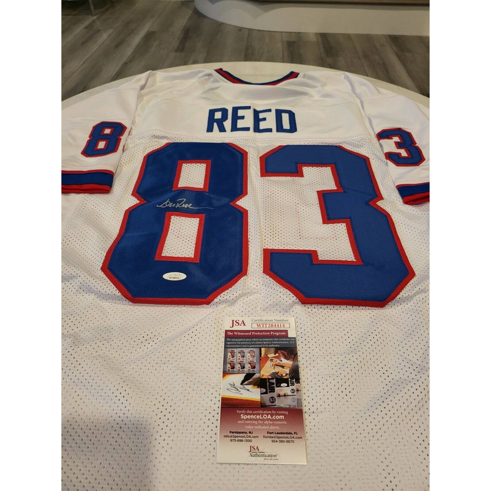Andre Reed Autographed/Signed Jersey JSA COA Buffalo Bills HOF - TreasuresEvolved