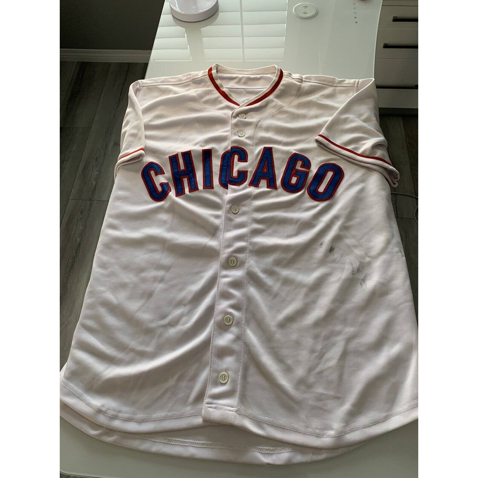 Lee Smith Autographed/Signed Jersey JSA Sticker Chicago Cubs PLEASE READ - TreasuresEvolved