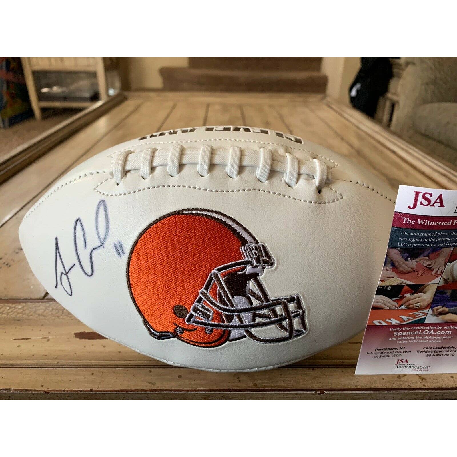 Antonio Callaway Autographed/Signed Football JSA COA Cleveland Browns - TreasuresEvolved