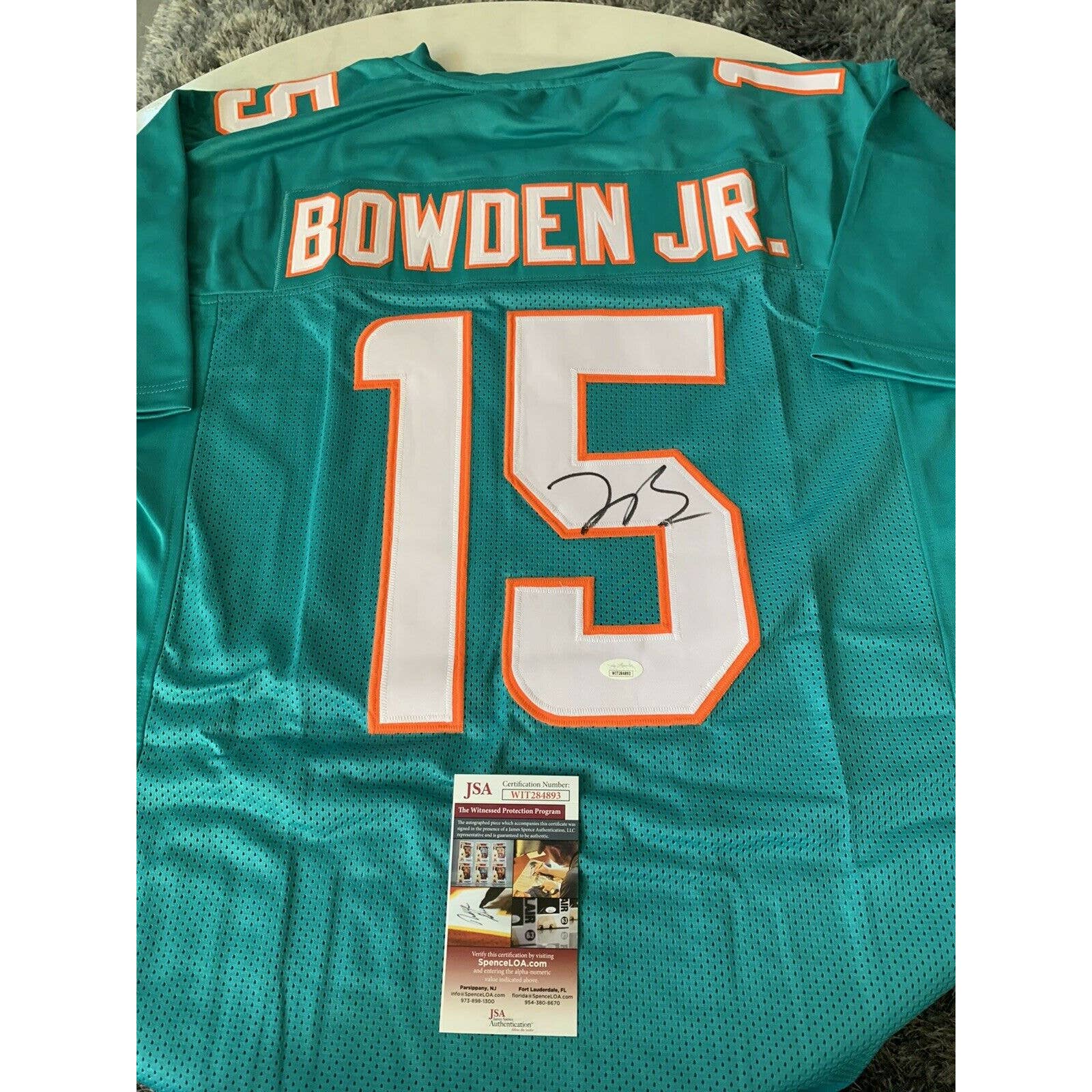 Lynn Bowden Jr Autographed/Signed Jersey JSA COA Miami Dolphins - TreasuresEvolved