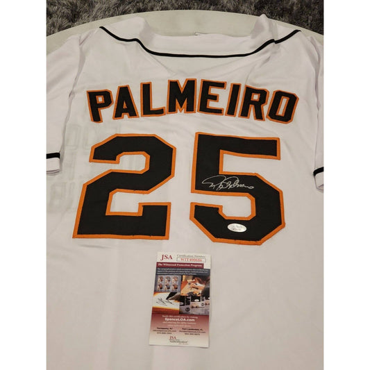 Rafael Palmeiro Autographed/Signed Jersey JSA COA Baltimore Orioles Palmeiero - TreasuresEvolved