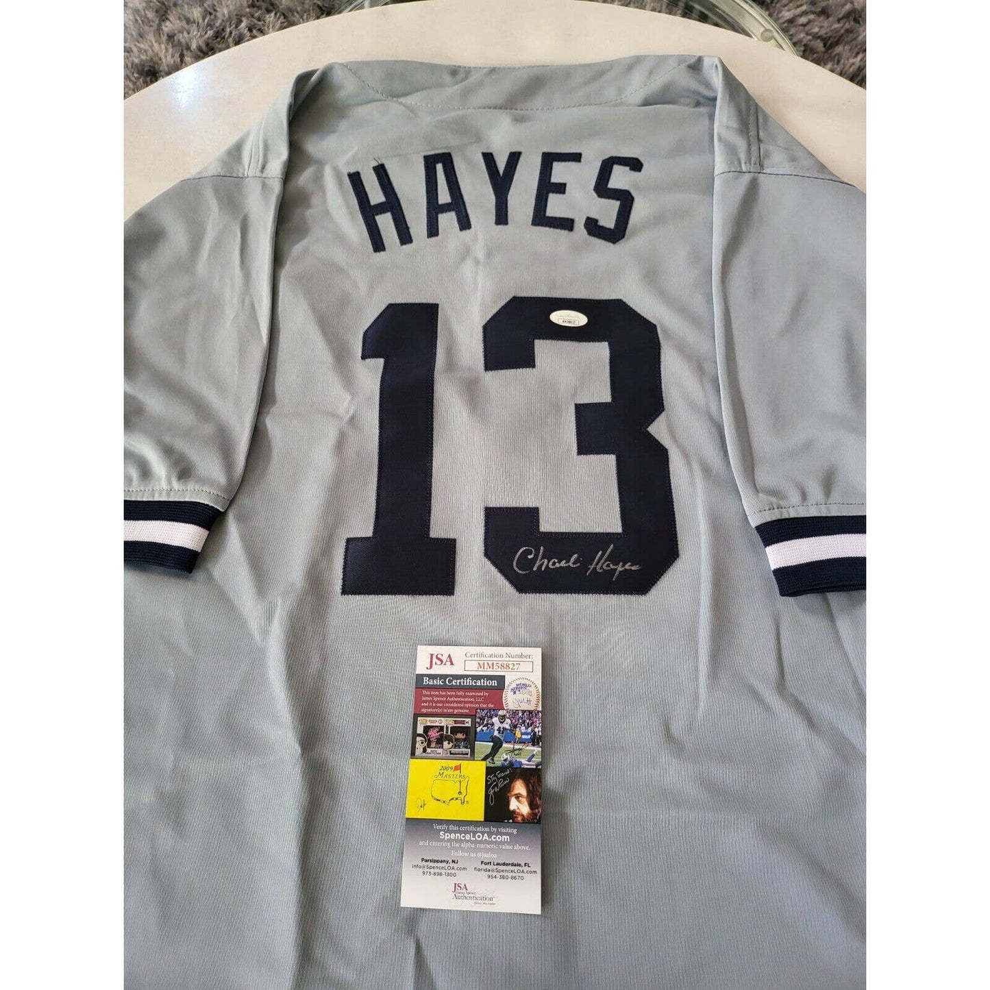 Charlie Hayes Autographed/Signed Jersey JSA COA New York Yankees - TreasuresEvolved