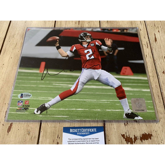 Matt Ryan Autographed/Signed 8x10 Photo Beckett COA Atlanta Falcons - TreasuresEvolved