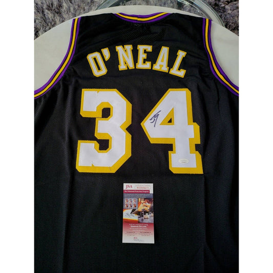 Shaquille O’Neal Autographed/Signed Jersey JSA COA Los Angeles Lakers - TreasuresEvolved