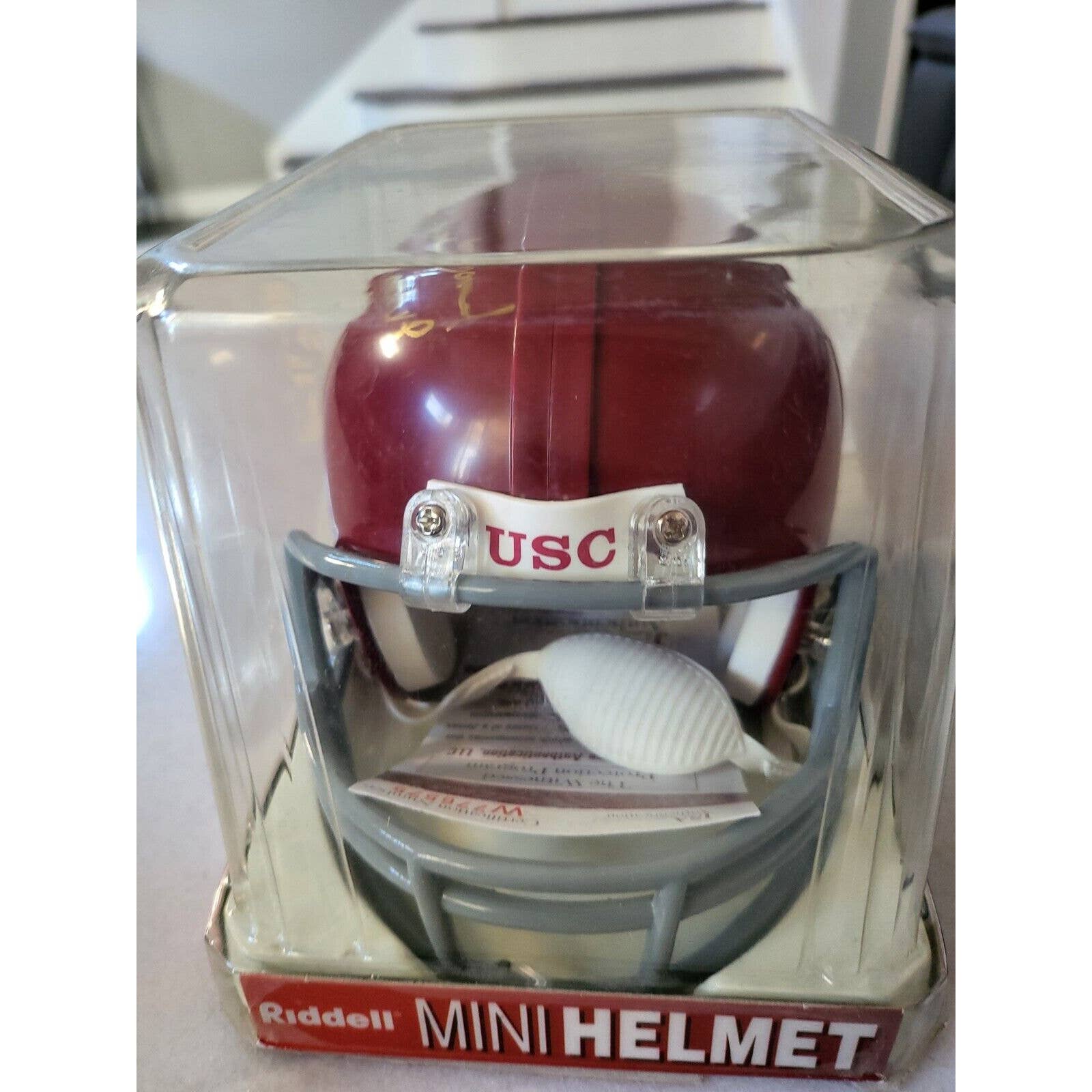 Ricky Ervins Autographed/Signed Mini Helmet JSA COA USC Trojans C - TreasuresEvolved