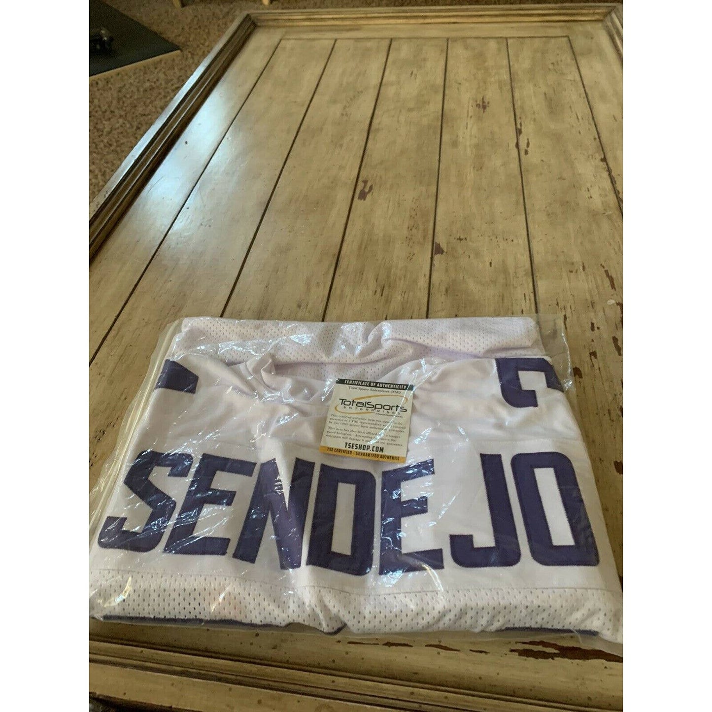 Andrew Sendejo Autographed/Signed Jersey TSE COA Minnesota Vikings Pro Bowler - TreasuresEvolved
