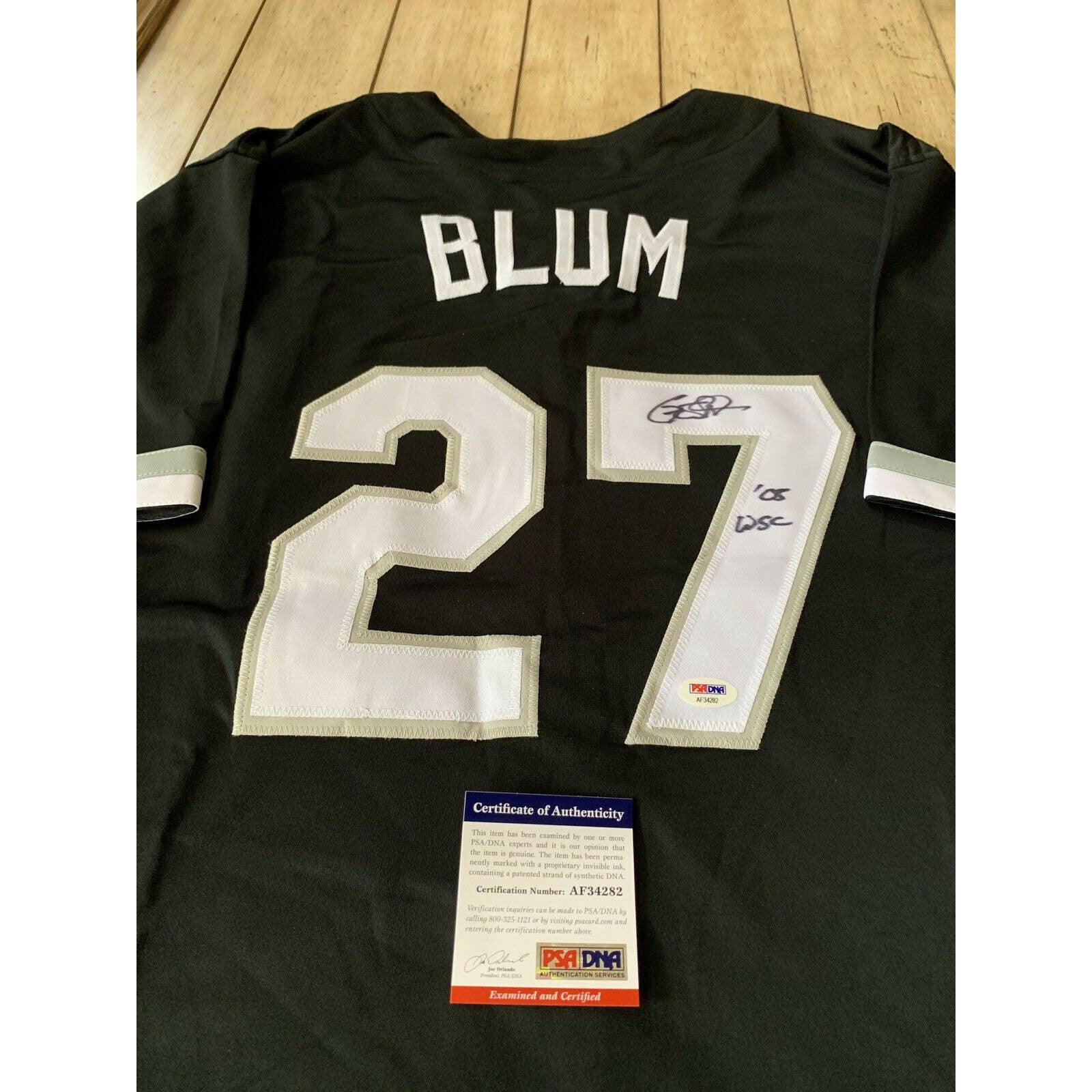 Geoff Blum Autographed/Signed Jersey PSA/DNA COA Chicago White Sox - TreasuresEvolved