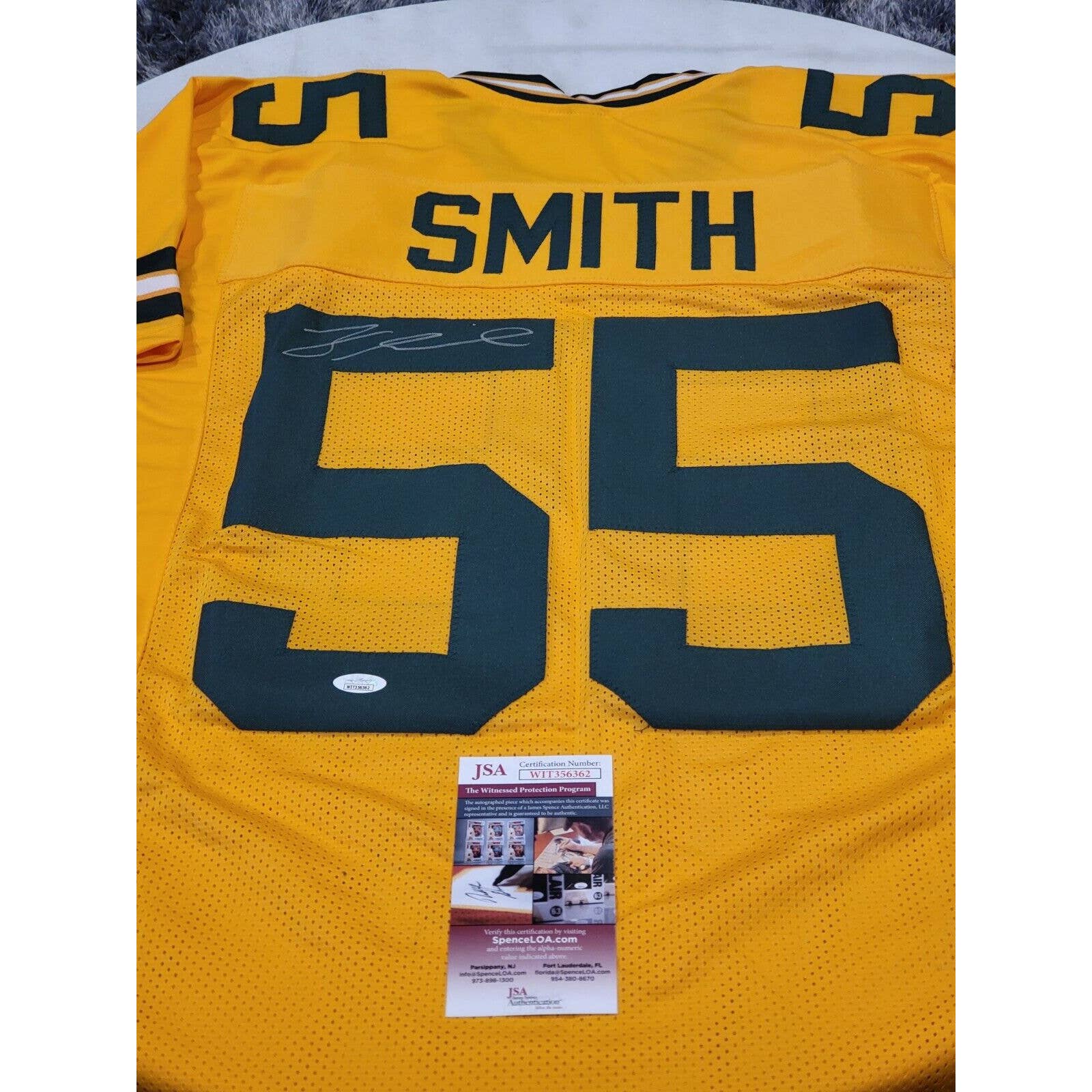 Za’Darius Smith Autographed/Signed Jersey JSA COA Green Bay Packers - TreasuresEvolved