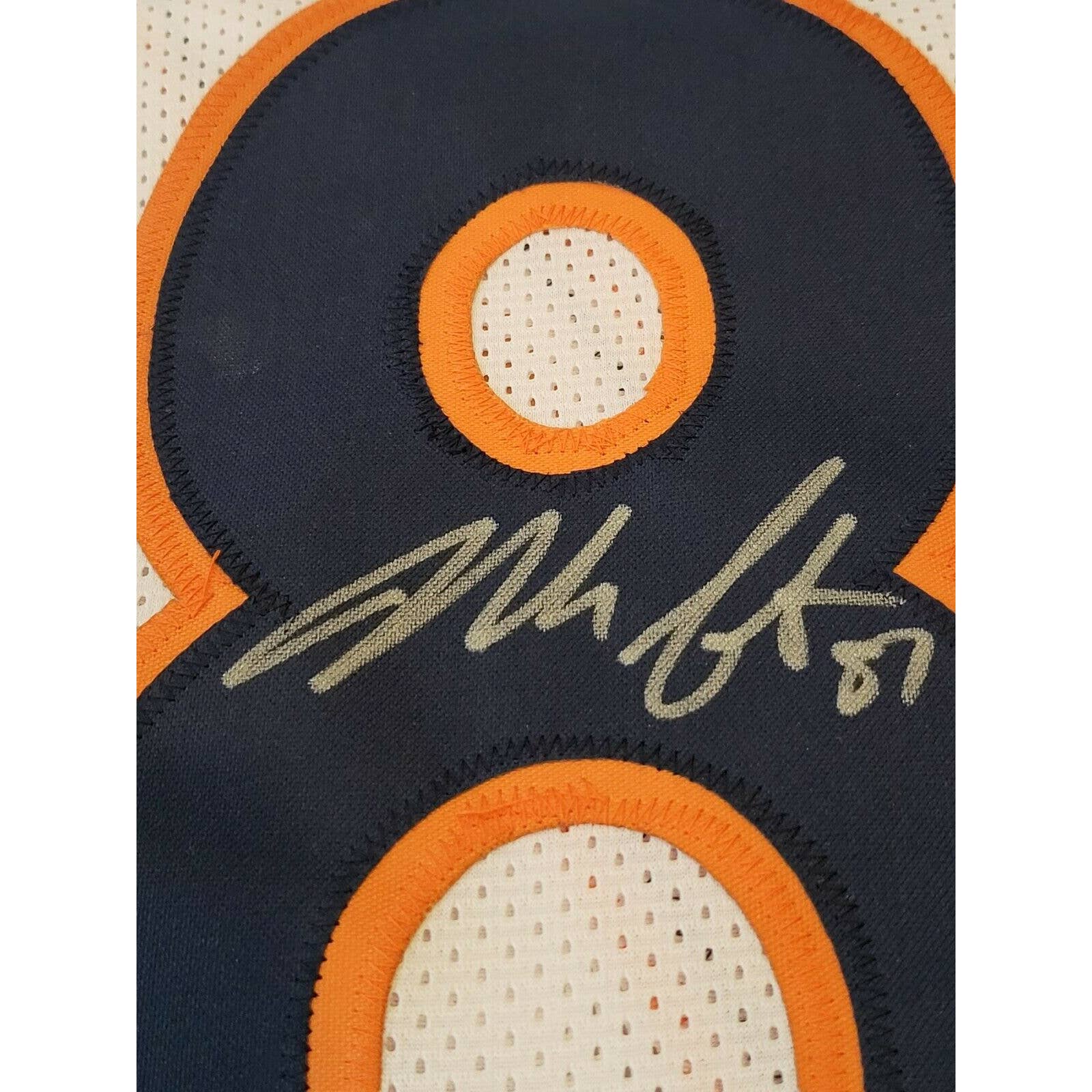 Noah Fant Autographed/Signed Jersey Beckett Sticker Denver Broncos - TreasuresEvolved