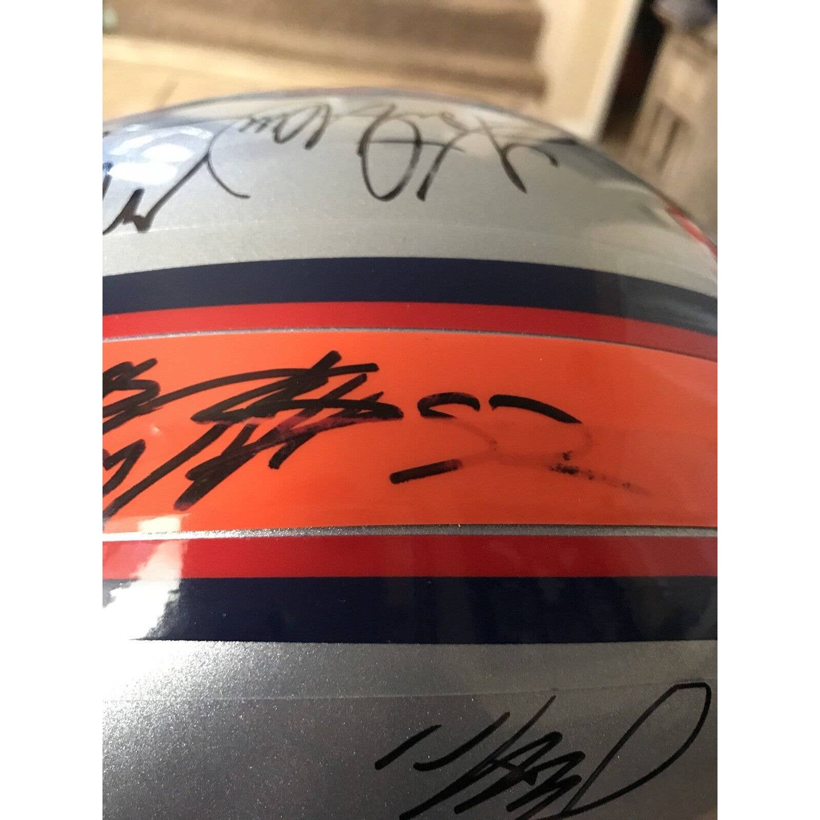Emmitt Smith Matt Ryan Michael Strahan Tony Gonzalez Autographed/Signed Helmet - TreasuresEvolved