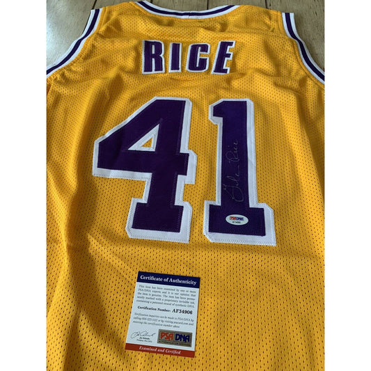 Glen Rice Autographed/Signed Jersey PSA/DNA COA Los Angeles Lakers LA - TreasuresEvolved