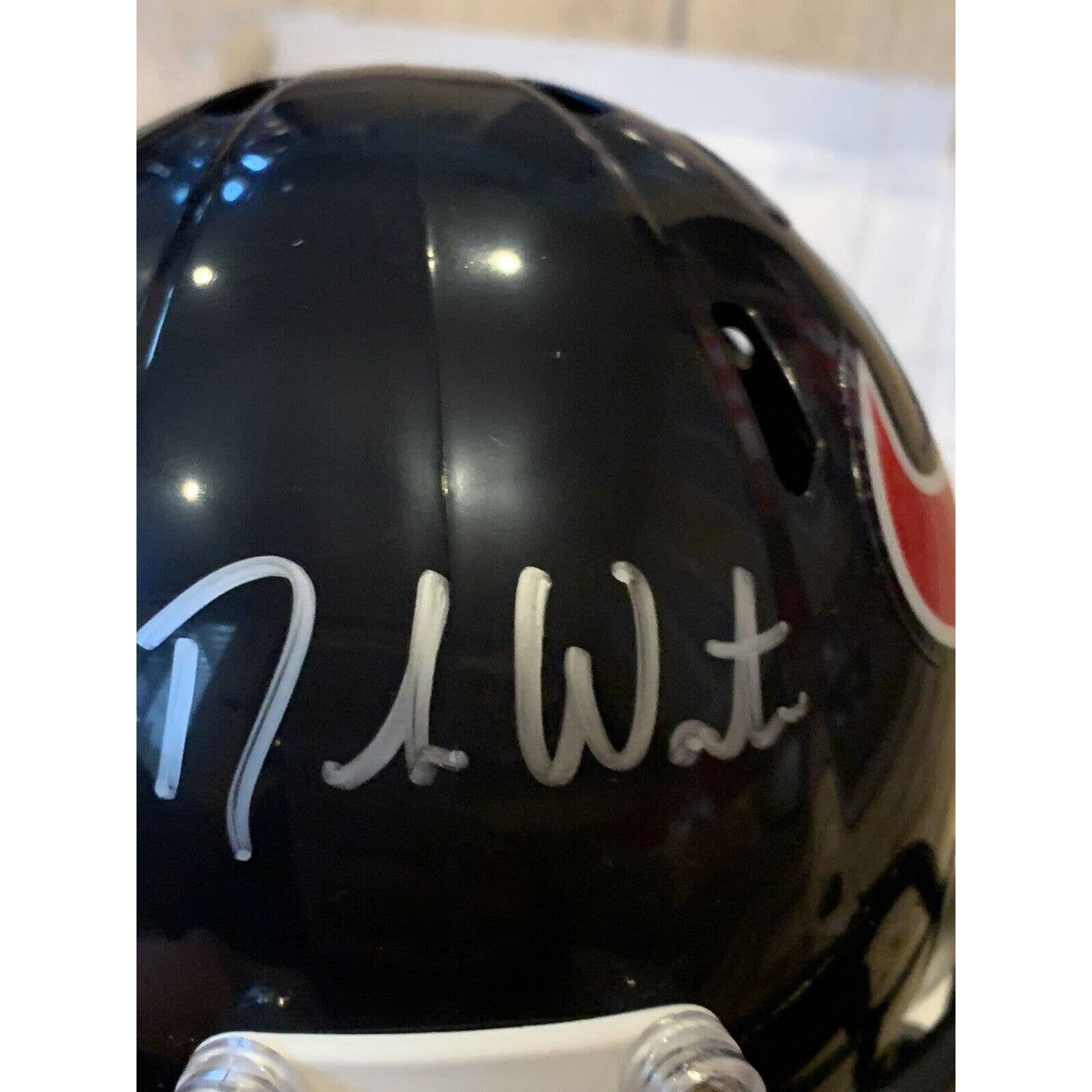 Deshaun Watson Autographed/Signed Mini Helmet Holo Houston Texans Clemson C - TreasuresEvolved