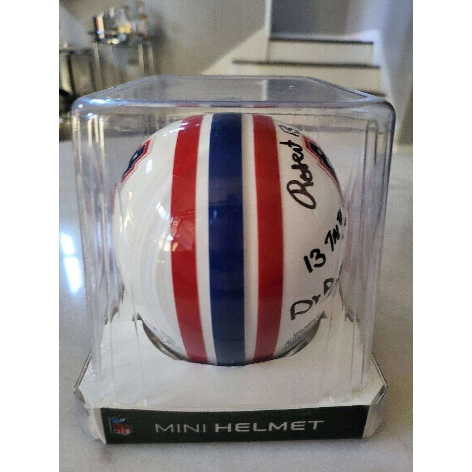 Robert Brazile Autographed/Signed Mini Helmet PSA/DNA COA Houston Oilers - TreasuresEvolved